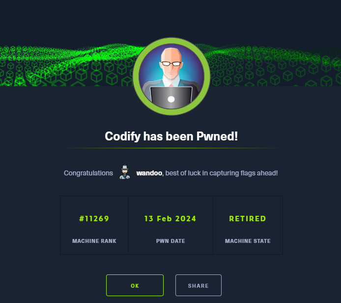Hack the box : Codify[easy] write up